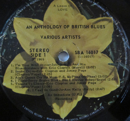 Various - An Anthology Of British Blues - 1972