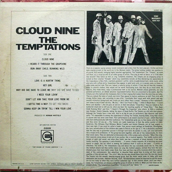 The Temptations - Cloud Nine
