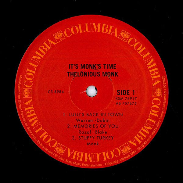 Thelonious Monk - It's Monk's Time Vinyl Record