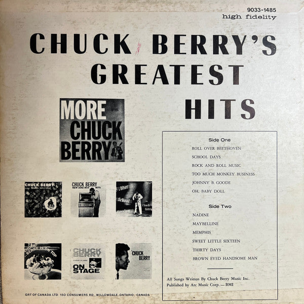 Chuck Berry - Chuck Berry's Greatest Hits -
