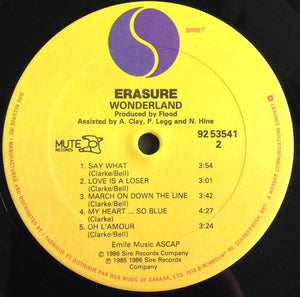 Erasure - Wonderland - 1986