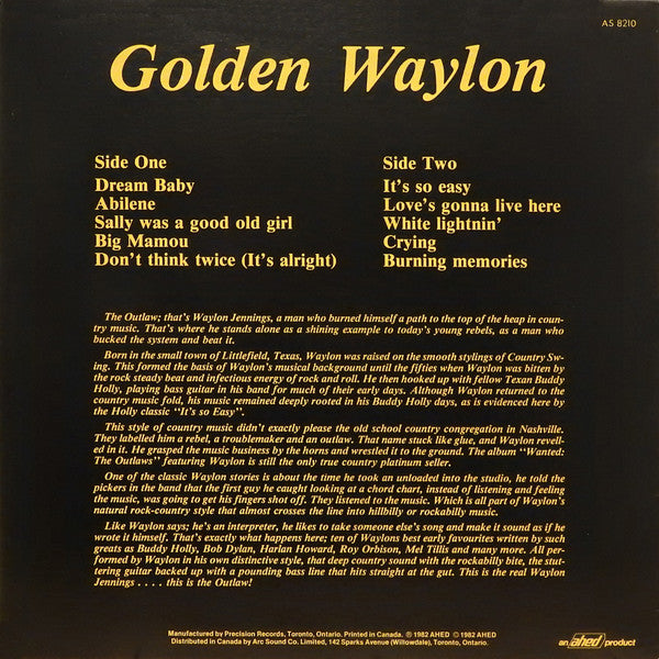 Waylon Jennings - Golden Waylon
