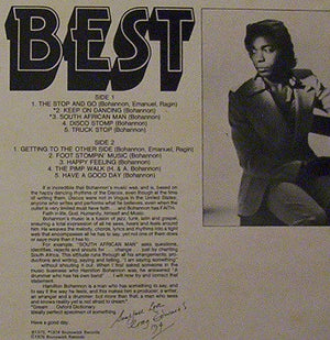 Hamilton Bohannon - Bohannon's Best Vinyl Record