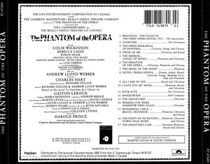 Andrew Lloyd Webber - Highlights From Andrew Lloyd Webber's The Phantom Of The Opera (Original Canadian Cast) (CD) - 1994