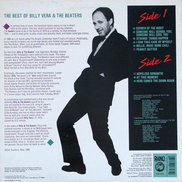 Billy Vera & The Beaters - By Request (The Best Of Billy Vera & The Beaters)