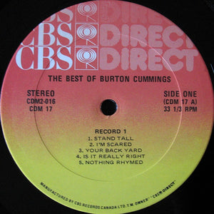 Burton Cummings - The Best Of Burton Cummings - 1980