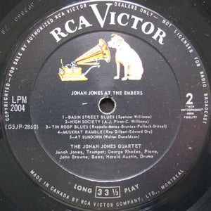 The Jonah Jones Quartet - Jonah Jones At The Embers