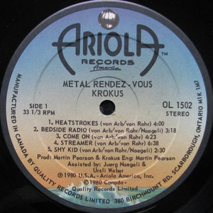 Krokus - Metal Rendez-vous - 1980