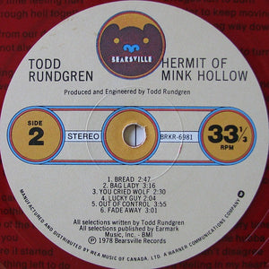 Todd Rundgren - Hermit Of Mink Hollow - 1978