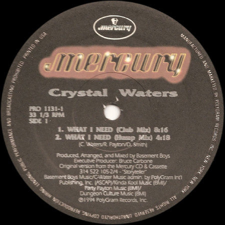 Crystal Waters - What I Need
