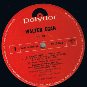Walter Egan - Hi Fi