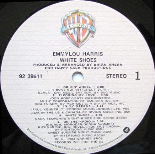 Emmylou Harris - White Shoes - 1983