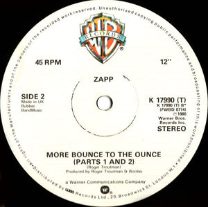 Zapp - Dance Floor / More Bounce To The Ounce - 1982