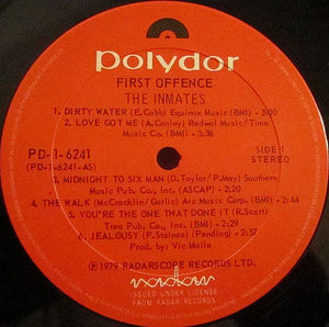 The Inmates - First Offence Vinyl Record