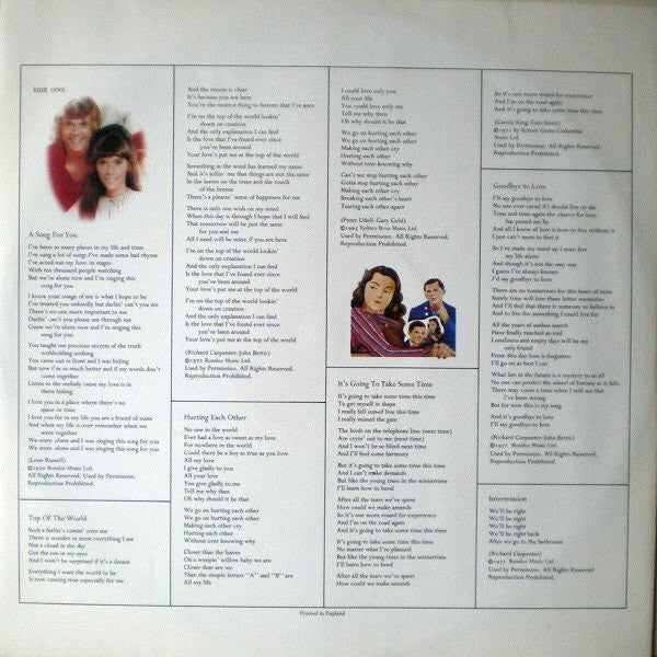 Carpenters - A Song For You - 1972