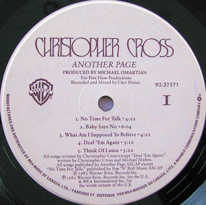 Christopher Cross - Another Page - 1983