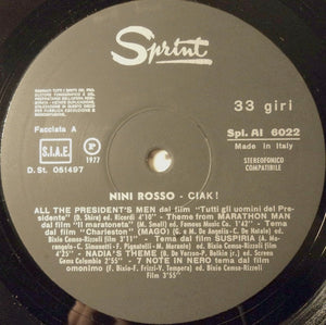 Nini Rosso - Ciak