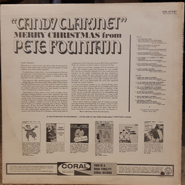 Pete Fountain - "Candy Clarinet" Merry Christmas From Pete Fountain