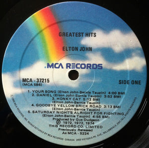 Elton John - Greatest Hits - 1980