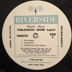 Thelonious Monk Septet - Monk's Music - 2024