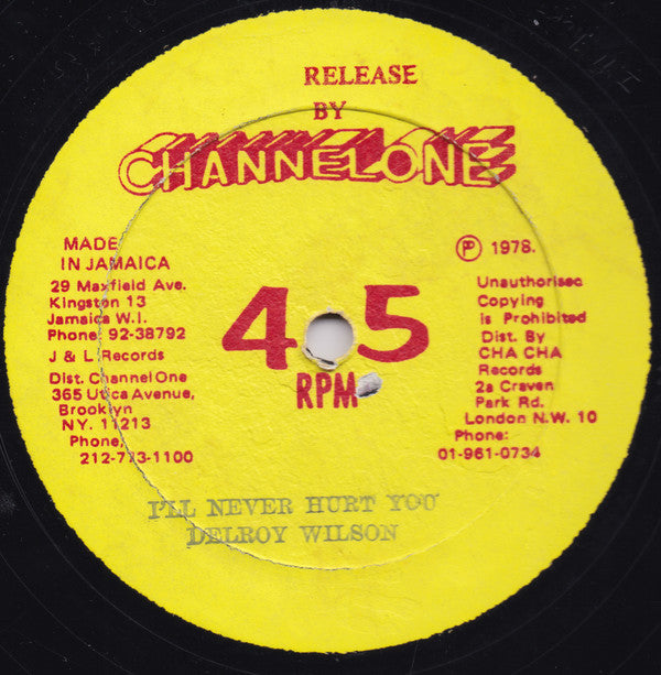 Delroy Wilson - I'll Never Hurt You