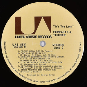 Ferrante & Teicher - It's Too Late