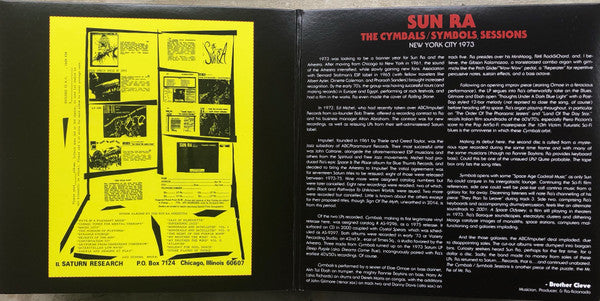 Sun Ra - The Cymbals / Symbols Sessions: New York City 1973
