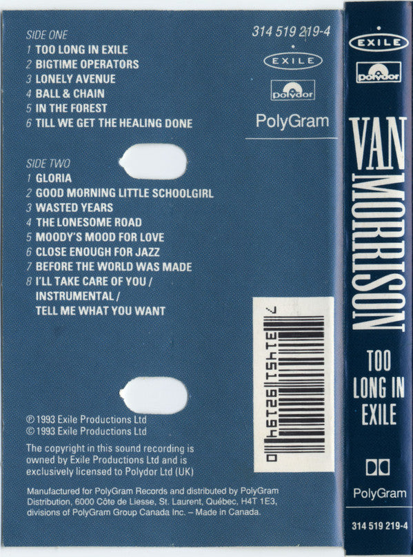 Van Morrison - Too Long In Exile