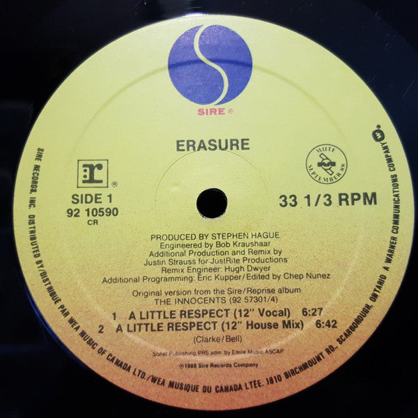 Erasure - A Little Respect