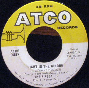 Fireballs, The - Long Green / Light In The Window - 1969