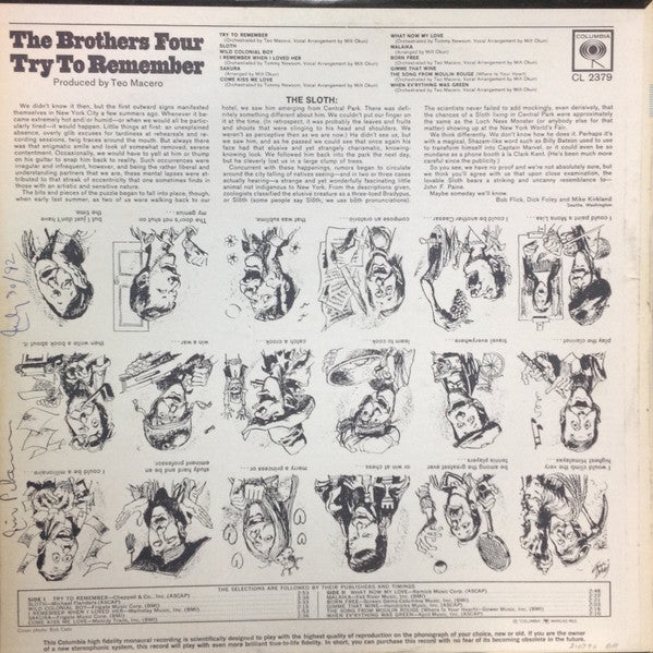 Brothers Four, The - Try To Remember - 1965