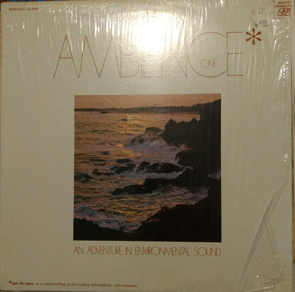No Artist - Ambience One (An Adventure In Enviromental Sound) - 1970