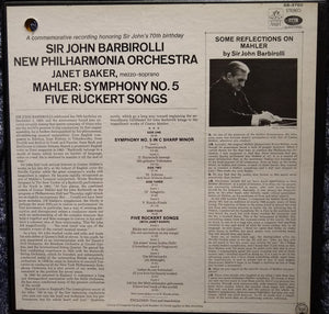 Sir John Barbirolli - Symphony No. 5 / Five Rückert Songs