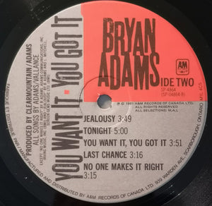 Bryan Adams - You Want It, You Got It
