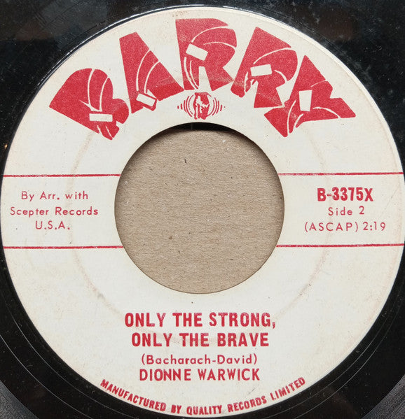 Dionne Warwick - Looking With My Eyes / Only The Strong, Only The Brave - 1965