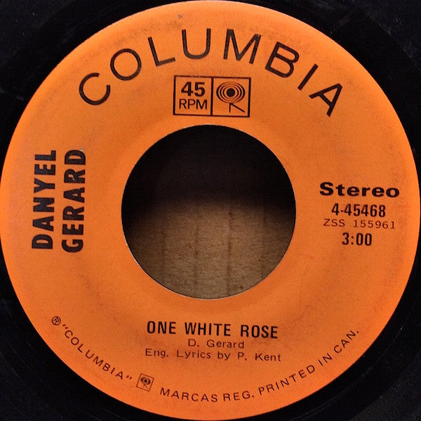 Danyel Gerard - Butterfly / One White Rose Vinyl Record