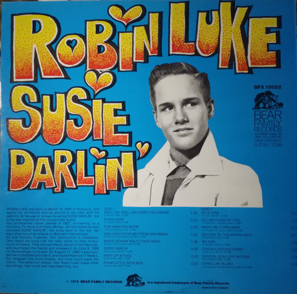 Robin Luke - Susie Darlin' - Volume 1 - The Rockin' Fifties -