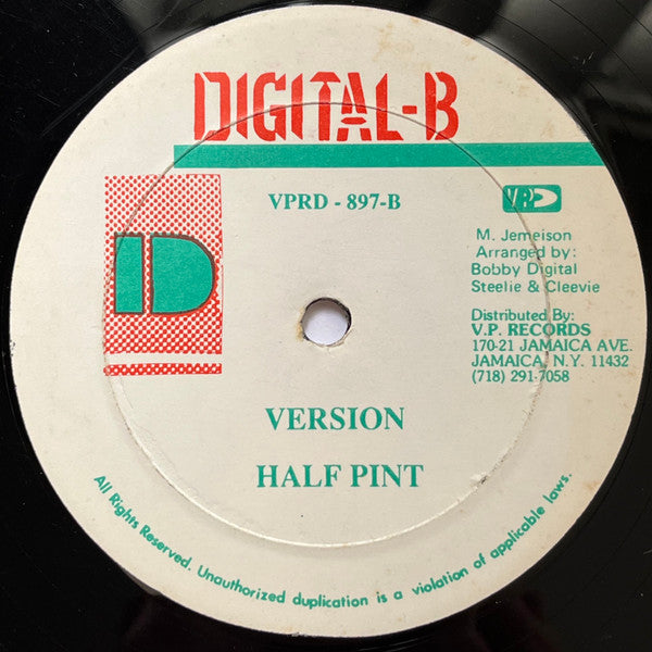 Half Pint (3) - I Am Not A Substitute Lover