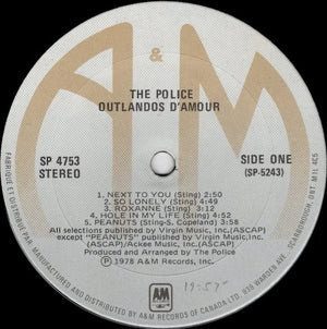 Police, The - Outlandos D'Amour - 1979