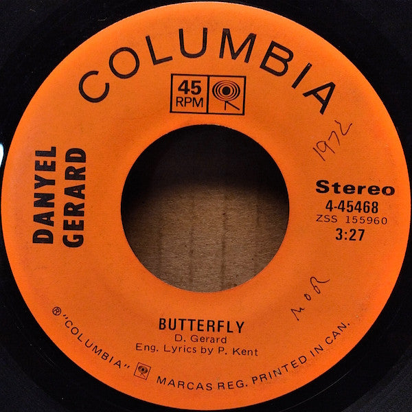 Danyel Gerard - Butterfly / One White Rose Vinyl Record