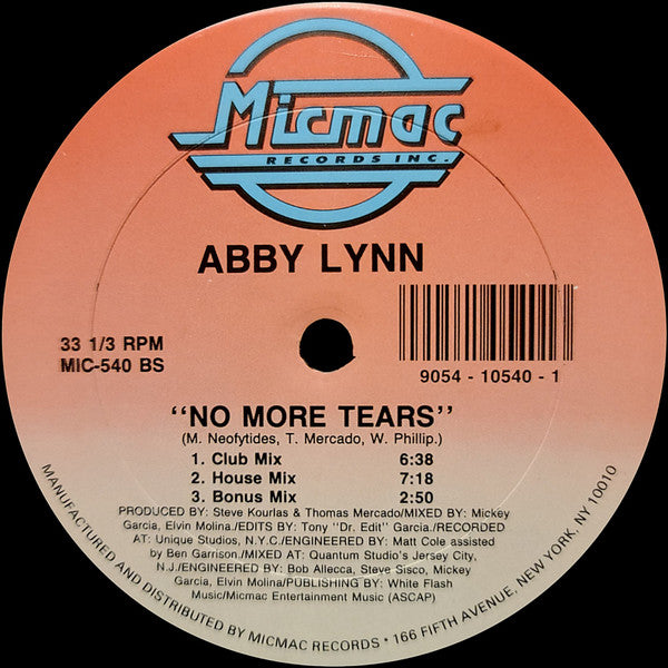 Abby Lynn - No More Tears Vinyl Record