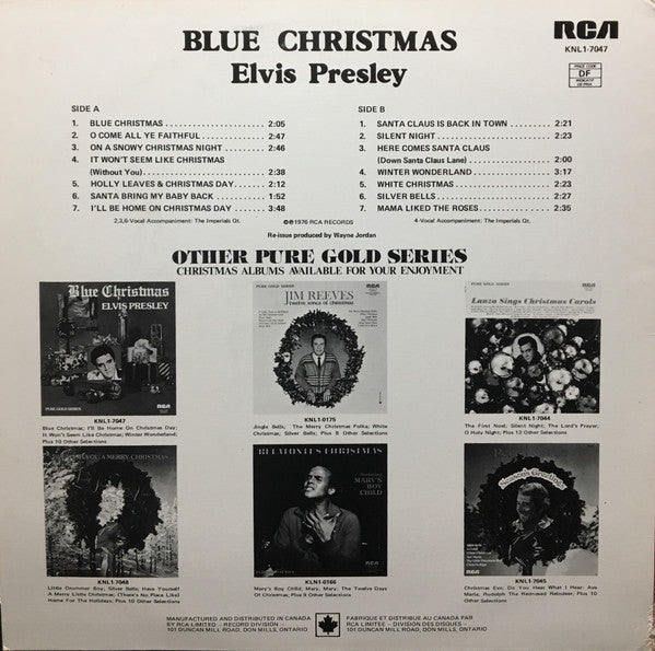 Elvis Presley - Blue Christmas - 1976