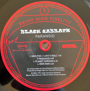 Black Sabbath - Paranoid - 2025