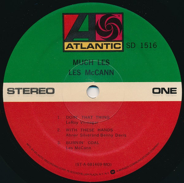 Les McCann - Much Les Vinyl Record