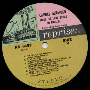 Charles Aznavour - Sings His Love Songs In English - 1965