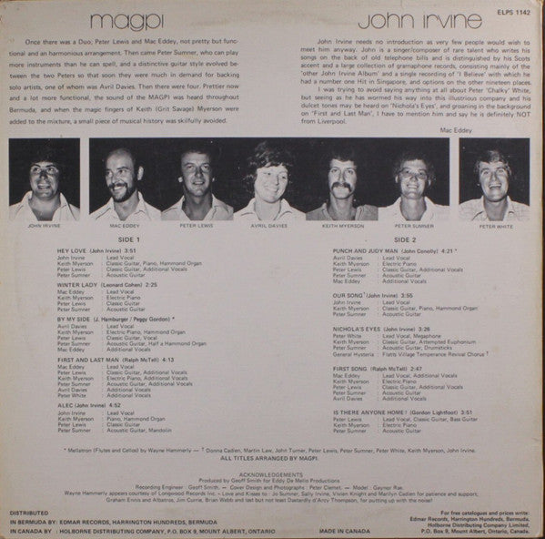 John Irvine (2), Magpi - The Way We See It - 1976