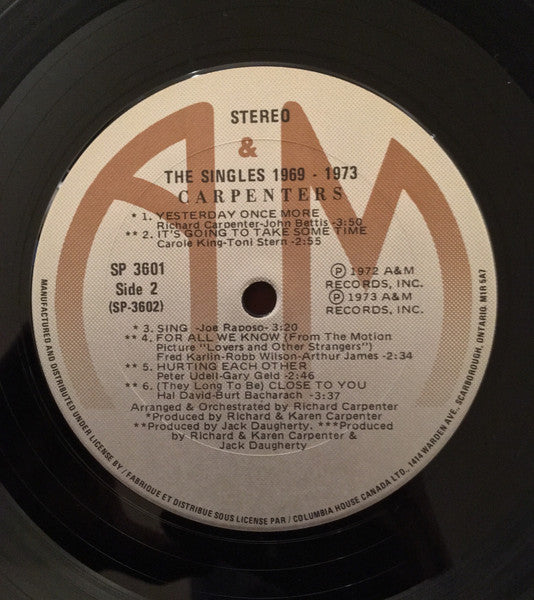 Carpenters - The Singles 1969-1973 - 1973