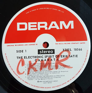 The Camarata Contemporary Chamber Group - The Electronic Spirit Of Erik Satie Featuring The Moog Synthesizer With The Camarata Contemporary Chamber Orchestra