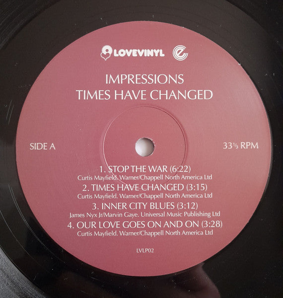 Impressions, The - Times Have Changed - 2017