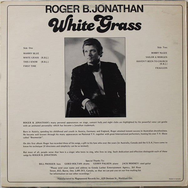 Roger B. Jonathan - White Grass